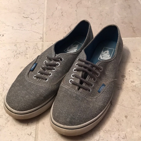 grey and blue vans